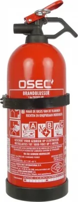 Produktbild von ABC Feuerlöscher mit Halter 1 kg rot 29,4cm