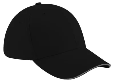 Image de Casquette de baseball unie Beechfield Athleisure en coton FK241 (taille unique) (noir/graphite)