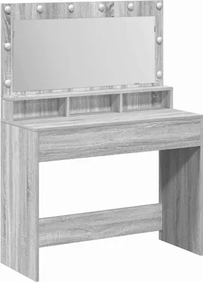 Obrázok produktu pre vidaXL Toaletný stolík, sivý, Sonoma, 100 x 41 x 135 cm, drevotrieska