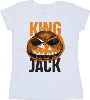 Produktbild von Disney - "The Nightmare Before Christmas King Jack" T-Shirt für Damen BI35732 (S) (Weiß)