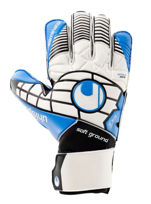 Produktbild von uhlsport Eliminator Soft Pro Torwarthandschuhe weiß/blau 7
