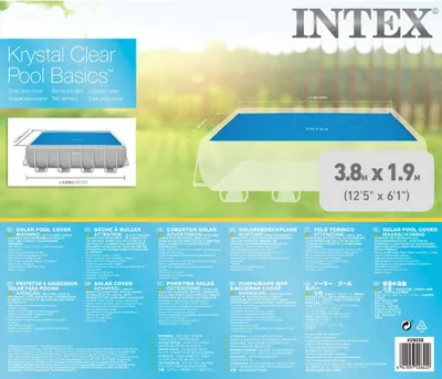 Immagine prodotto di Copertura solare per la piscina con telaio 378 x 186 cm INTEX 29028