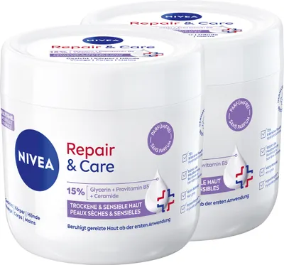 Produktbild von NIVEA Repair & Care Creme-Tiegel Parfümfrei 400ml