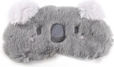 Produktbild von 3D Schlafmaske Süßes Plüsch Cartoon Tier - Weiche und Bequeme Augenmaske für Damen, Herren, Mädchen, Kinder - Geeignet für Nickerchen, Reisen, Meditation - Schlafparty Zubehör (Koala)
