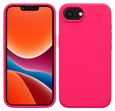 Produktbild von kwmobile Handyhülle für Apple iPhone 17e / iPhone 16e Hülle - Case Silikon - Kabelloses Laden - Schutzhülle Cover in Neon Pink