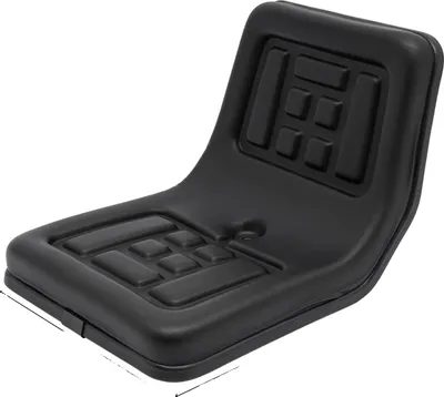 Obrázek produktu pro Sedadlo do traktoru, ergonomický design, nastavitelné a odolné, černé