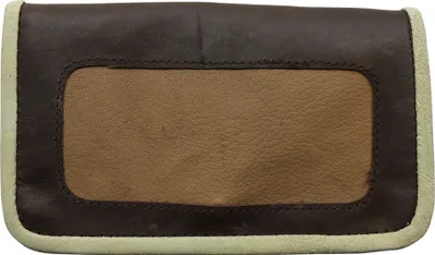 Produktbild von Tabaktasche aus glattem Leder – dunkelbraun-hellbraun-beige – Tabakdose