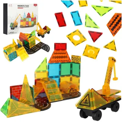 Image de Blocs de construction magnétiques 3D, 50 pièces