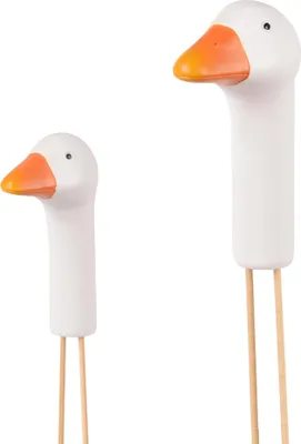 Produktbild von Gartendeko Gartenstecker aus Polyresin Gänsehals Stecker 3D Optik für Garten