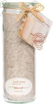Produktbild von Candle Factory Duftkerze Big-Jumbo "Moments", graubraun