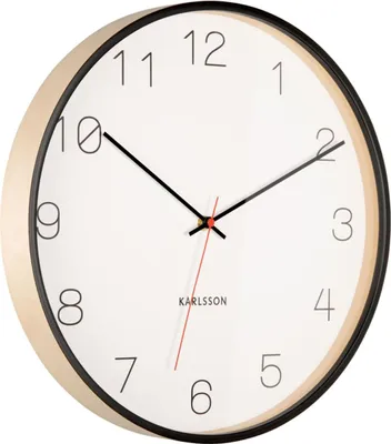 Produktbild von Karlsson - Wanduhr Joy - Schwarz - Ø40cm