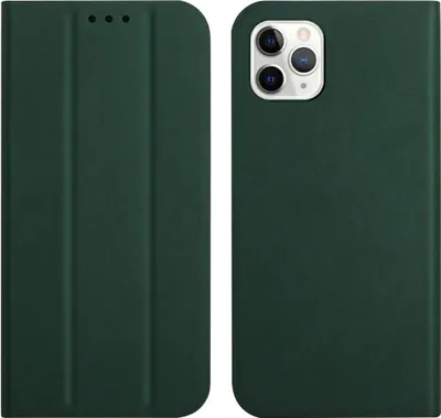 Produktbild von König Design Hülle kompatibel mit Apple iPhone 13 Pro Kunstleder Handyhülle - Handy Case Grün