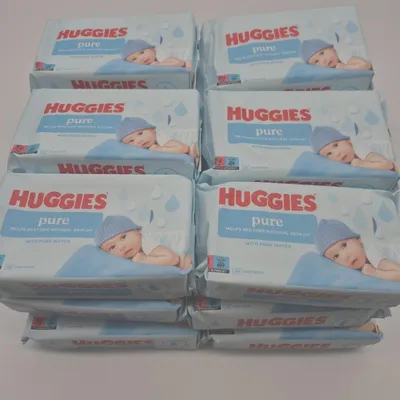 Produktbild von Huggies Babytücher Babybedarf Pure 18 Packungen Sanfte Reinigung Empfindliche Haut Pflege