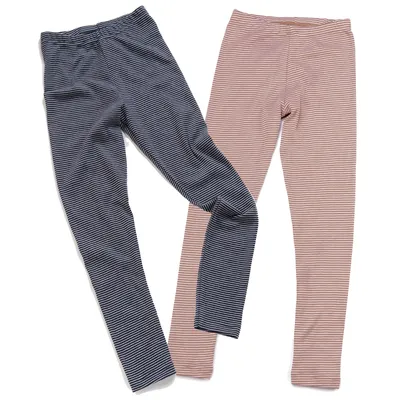 Produktbild von HERMKO 2672005 Kinder Thermo-Leggings, Größe:98, Farbe:Marine Ringel