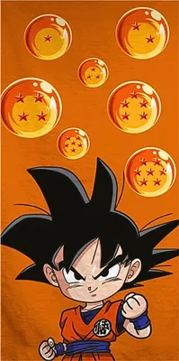 Produktbild von Badetuch Dragon Ball Young Goku Strandtuch Strandlaken 70 x 140 cm