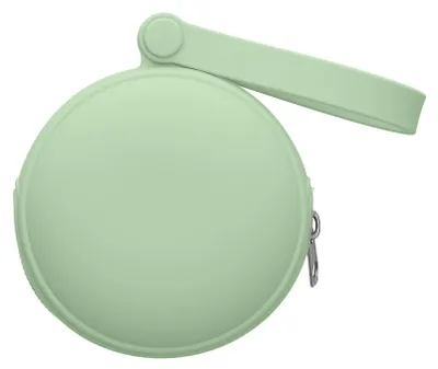 Produktbild von kwmobile In-Ear Kopfhörer Case kompatibel mit in-ear Headphones Hülle - Headphones Schutzhülle aus Silikon - Innenmaße 8 x 8 cm - Pastellgrün