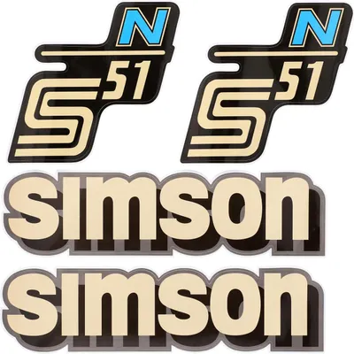 Image de Ensemble décoratif "N" 4 pièces - pour Simson S51