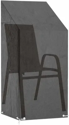 Immagine prodotto di Copertura per sedia da giardino 8 occhielli 65x65x110/150 cm polietilene