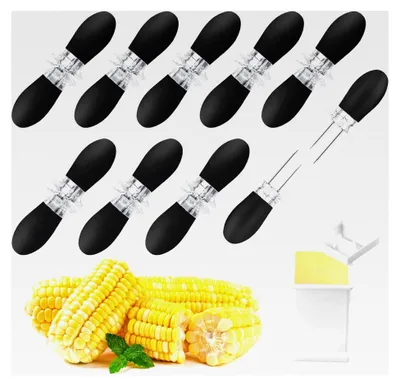 Produktbild von 18 Stück Maiskolbenspieße aus Edelstahl für Grillen, Picknick und Gartenparty