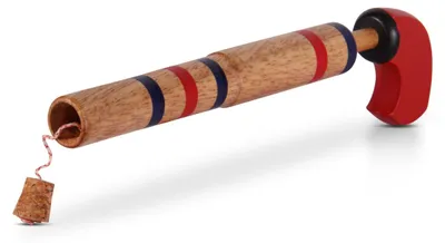Produktbild von BestSaller 1239 Piraten Korkenknaller-Pistole, Holz, natur