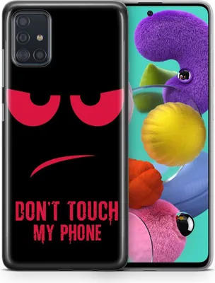 Produktbild von Handyhülle für Samsung Galaxy Schutz Case Cover Bumper Etui Schale Ultra Dünn, Modell:Samsung Galaxy Note 20 Ultra, Motiv auswählen:Dont Touch My Phone Rot