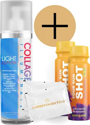 Produktbild von Devoted Creations - Illuminate Light Lotion + 2 Your Sun Shots + 2 Erfrischende tücher