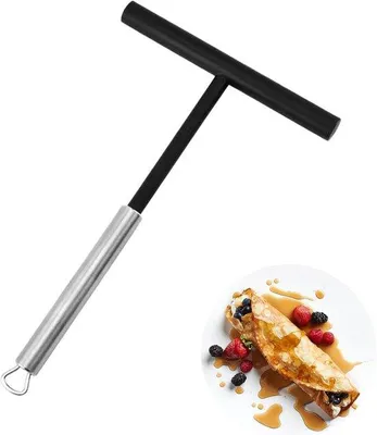 Produktbild von Famanu Pfannkuchenteiler T-Form - Hochwertiges Küchenaccessoire aus Edelstahl