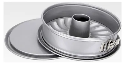 Produktbild von Springform, Ø 28 cm, mit Flach- und Rohrboden, Antihaftbeschichtung, PFAS-frei, Backform für Kuchen und Torten
