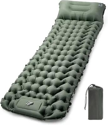 Image de Matelas de camping gonflable, ultraléger, 195x65 cm, pour activités de plein air