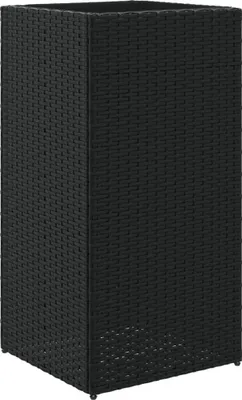 Zdjęcie produktu dla vidaXL Sadzarka czarna 40x40x80 cm z polirattanu