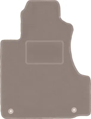 Produktbild von Fahrerfußmatte Velours beige passend für Honda CR-V III (2006-2012, SUV) – mit Befestigungen – passgenau