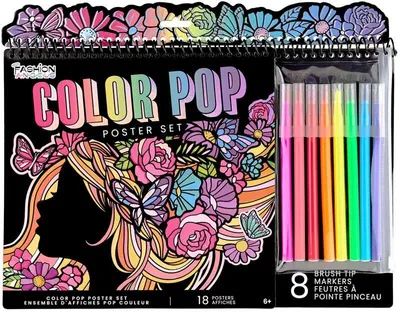 Image de Kit de coloriage Fashion Angels - Kit de loisirs créatifs pour enfants