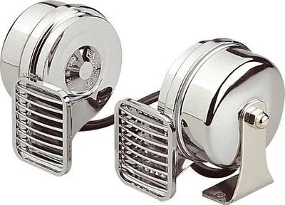 Obrázek produktu pro Marco MT2 chromovaný dvoubarevný lodní klakson 12 V 100 mm