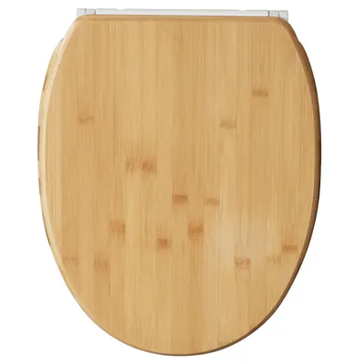 Obrázok produktu pre SANILO® WC sedadlo s automatickým spúšťaním a rýchlym systémom upevnenia, bambusová verzia. Toaletové sedadlo priamo od výrobcu. Toaletový kryt, toaletné sedadlo, WC kryt, WC sedadlo