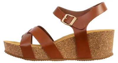 Produktbild von Noga Ety Edge Sandalen aus Leder mit Keilabsatz