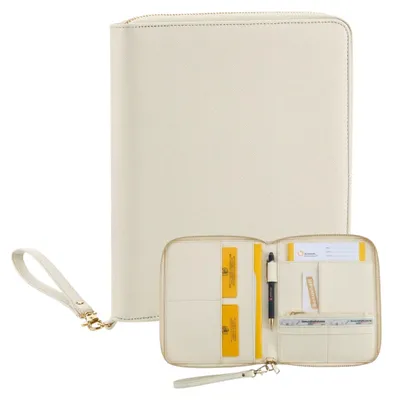 Produktbild von Reisepass Hülle, Travel Organizer Kunstleder, U-Heft Impfpass Mutterpasshülle Beige