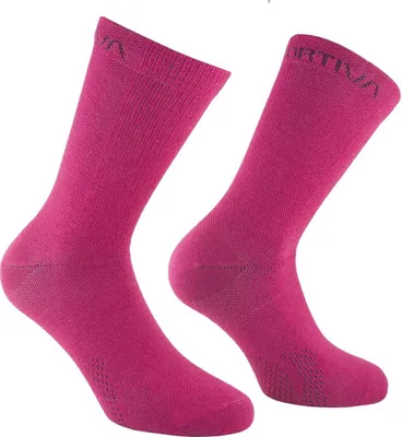 Produktbild von Merino Hiking Socks - Merino-Wandersocken für Bergtouren - La Sportiva, Größe:XXL, Farbe:P19R25-Azalea/Redwood