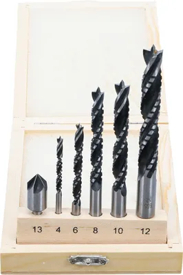 Produktbild von BGS 50401 Holzkronen-Fräsbohrer-Satz, 4-12 mm, 6-tlg.