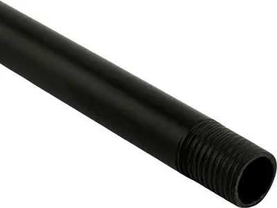 Produktbild von Lampenrohr Lampenstange Länge 10cm aus Metall mit M10x1 Gewinde (Ø10mm) beidseitig für Leuchten Kronleuchter Hängelampen Pendellampen Leuchtenröhrchen schwarz