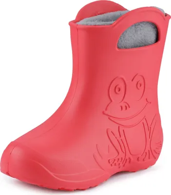 Produktbild von Ladeheid Eva Kinder Jungen Mädchen Gummistiefel Regenschuhe gefüttert LA-CA-03 (Koralle/Grau, 30/31 EU)