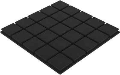 Immagine prodotto di Confezione da 4 – Pannelli in schiuma acustica | Rivestimento fonoassorbente per pareti | Pannelli fonoassorbenti | Trattamento acustico [Square | Spessore: 30 mm]