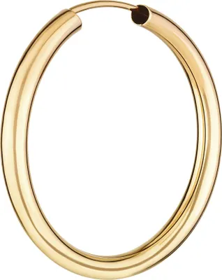 Produktbild von Einzel 750 Gelbgold Creole Ohrring Ohrschmuck 2,5mm Rund Goldohrring 30mm 9042