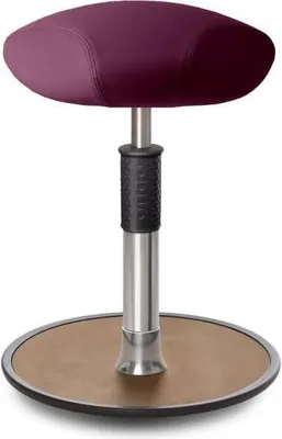 Produktbild von Sitz- Stehhocker Free Regular Triangel skai Nature Base Lila Chrom /Natur.