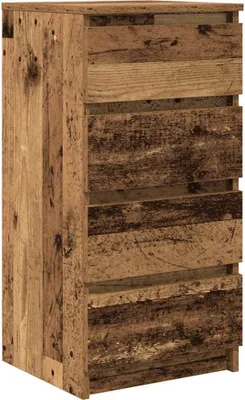 Zdjęcie produktu dla Komoda Stare drewno 37,5x35x76 cm Drewno klejone