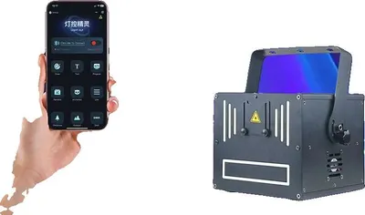 Zdjęcie produktu dla Projektor laserowy, sterowanie Bluetooth, animacja RGB, 6 W, wtyczka UE