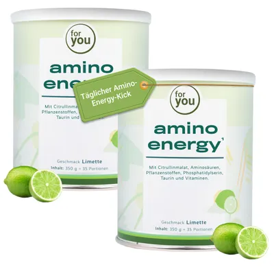 Produktbild von for you amino energy - Limette Doppelpack