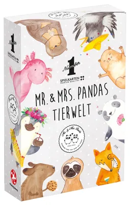Produktbild von Number 1 Spielkarten Mr. + Mrs. Pandas Tierwelt Kartenspiel Karten Spiel Fanartikel