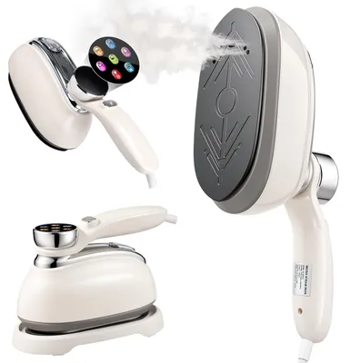 Tragbarer Dampfglätter 1300 W, 2-in-1, 160 ml, 6 Stufen, Reisebügeleisen