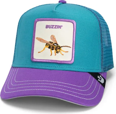 Produktbild von Goorin Bros. The Buzzin Bug Trucker Cap The Farm Animal Purple/Teal