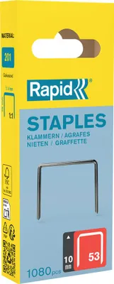 Immagine prodotto di Rapid Tools 40109504 Rapid Feindrahtklammern Typ 53, 10 mm, Kleinpackung